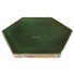 Mexican Ceramic Frost Proof Hexagonal Tile Green Grass